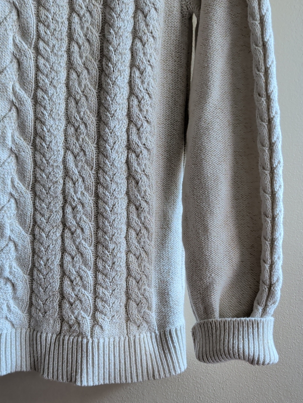 Tommy Bahama Cream Cable-Knit Turtleneck Sweater - Picture 5 of 12